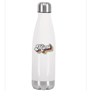 Retro Cute Mimi For Grandma Best Mimi Ever Mother's Day Stainless Steel Insulated Water Bottle