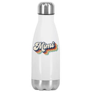 Retro Cute Mimi For Grandma Best Mimi Ever Mother's Day Stainless Steel Insulated Water Bottle