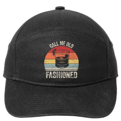 Retro Call Me Old Fashioned Whiskey Wisconsin 7-Panel Snapback Hat