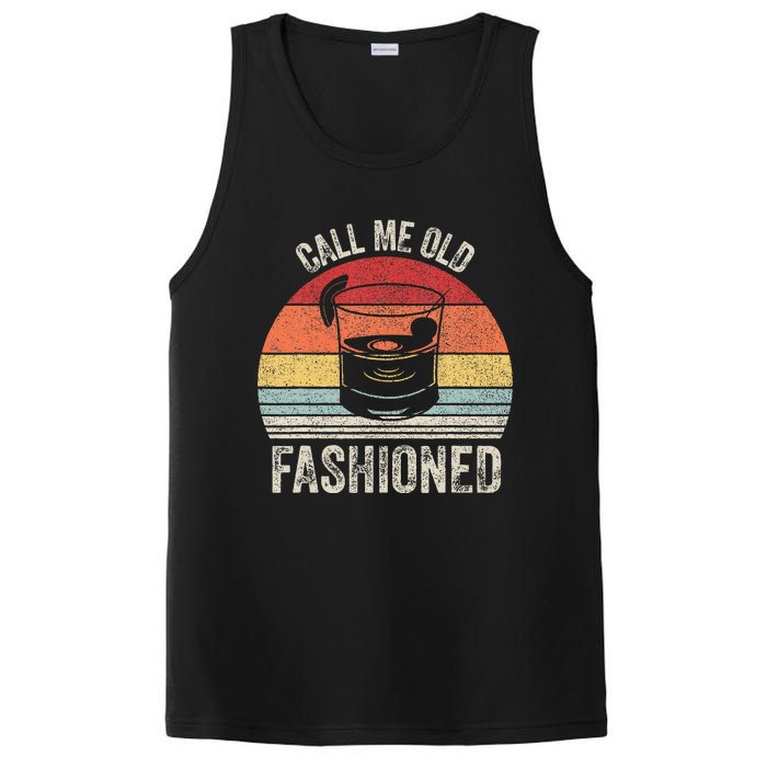 Retro Call Me Old Fashioned Whiskey Wisconsin PosiCharge Competitor Tank