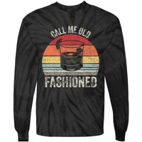 Retro Call Me Old Fashioned Whiskey Wisconsin Tie-Dye Long Sleeve Shirt