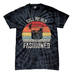 Retro Call Me Old Fashioned Whiskey Wisconsin Tie-Dye T-Shirt