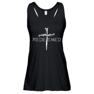 Redeemed Cross Nails Christian Apparel Christian Ladies Essential Flowy Tank