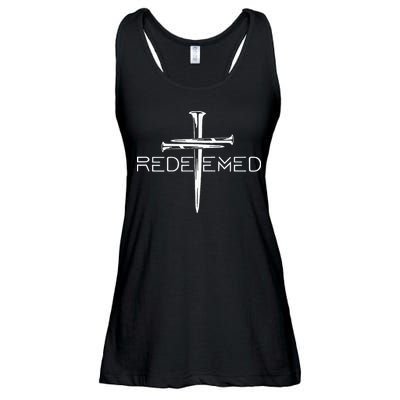 Redeemed Cross Nails Christian Apparel Christian Ladies Essential Flowy Tank