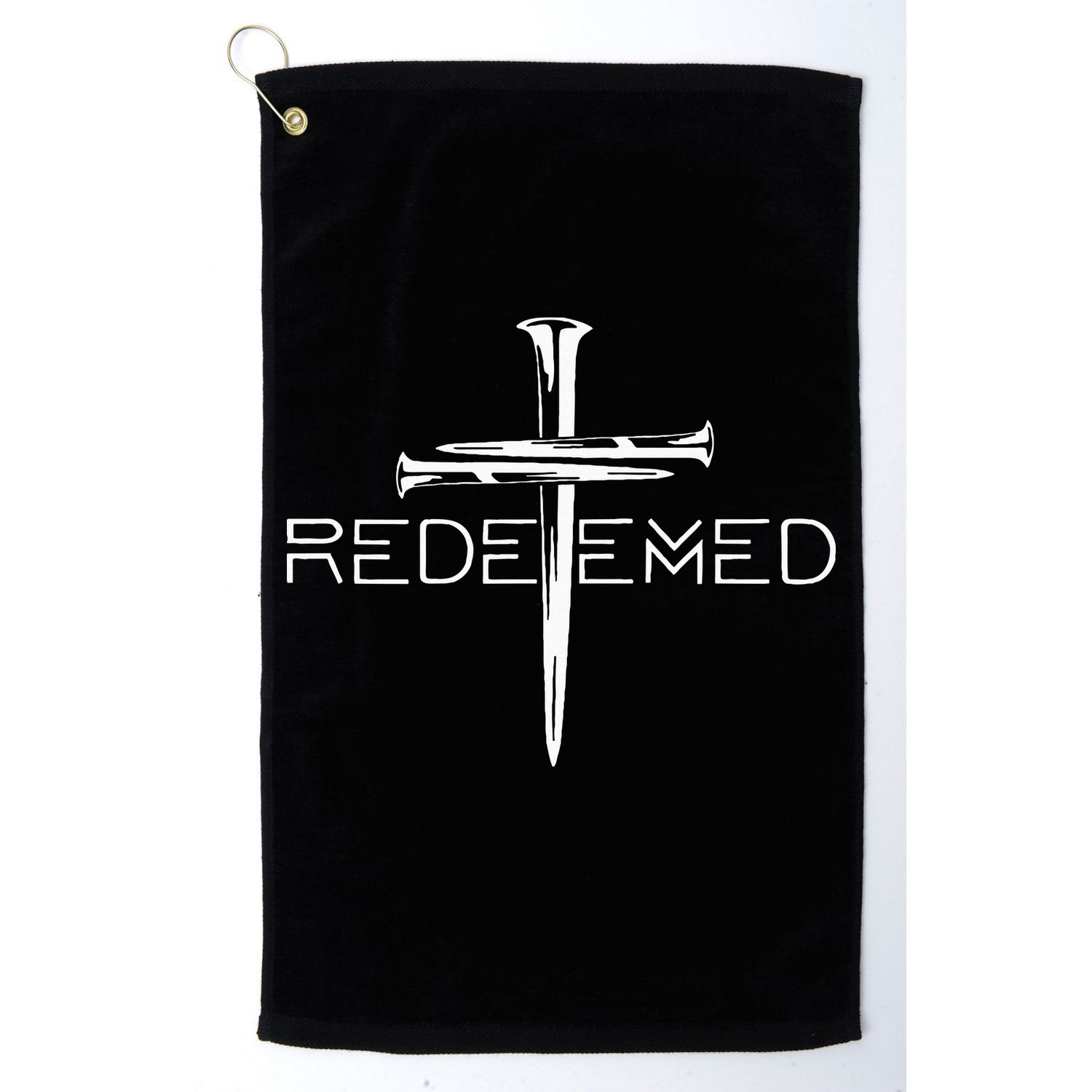 Redeemed Cross Nails Christian Apparel Christian Golf Towel