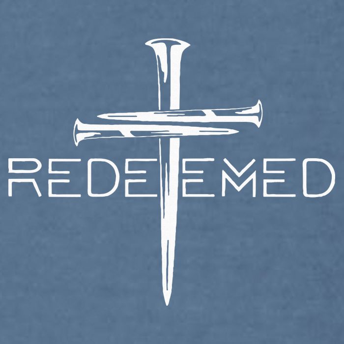 Redeemed Cross Nails Christian Apparel Christian Garment-Dyed Sweatshirt