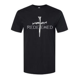 Redeemed Cross Nails Christian Apparel Christian Softstyle CVC T-Shirt