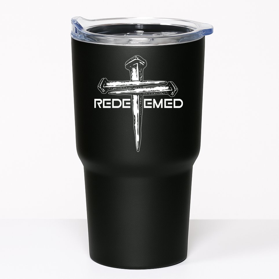 Redeemed Crucifixion Nails Tumbler