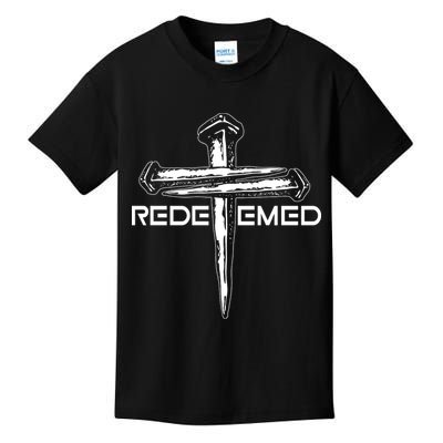 Redeemed Crucifixion Nails Kids T-Shirt