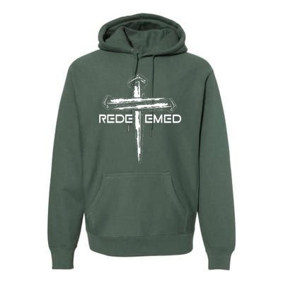 Redeemed Crucifixion Nails Premium Hoodie