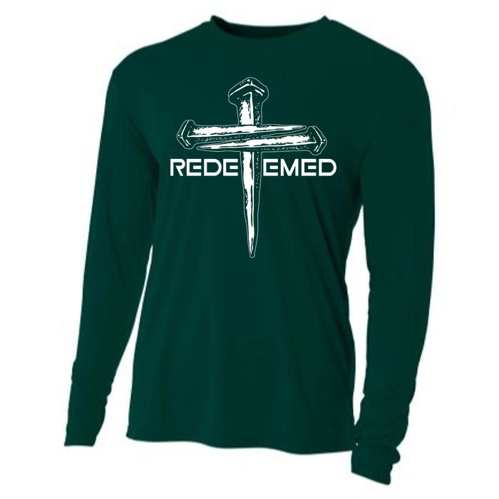 Redeemed Crucifixion Nails Cooling Performance Long Sleeve Crew