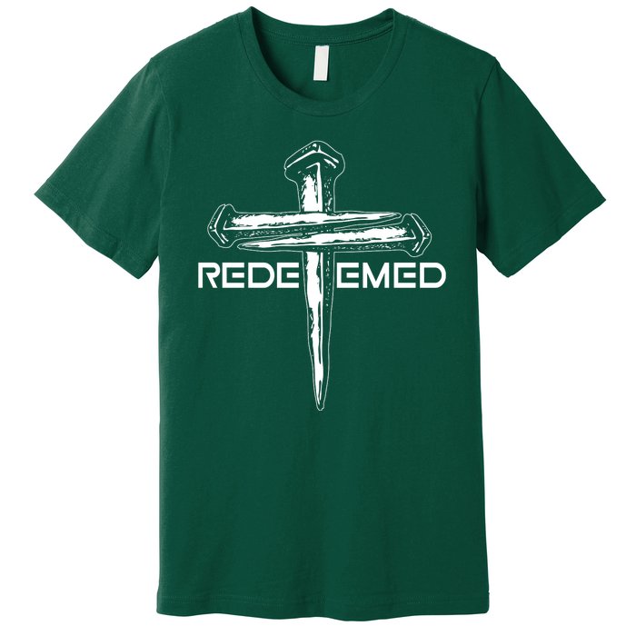 Redeemed Crucifixion Nails Premium T-Shirt