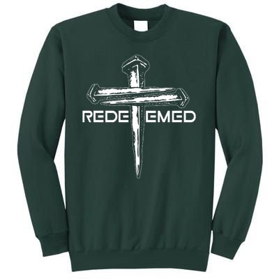 Redeemed Crucifixion Nails Tall Sweatshirt