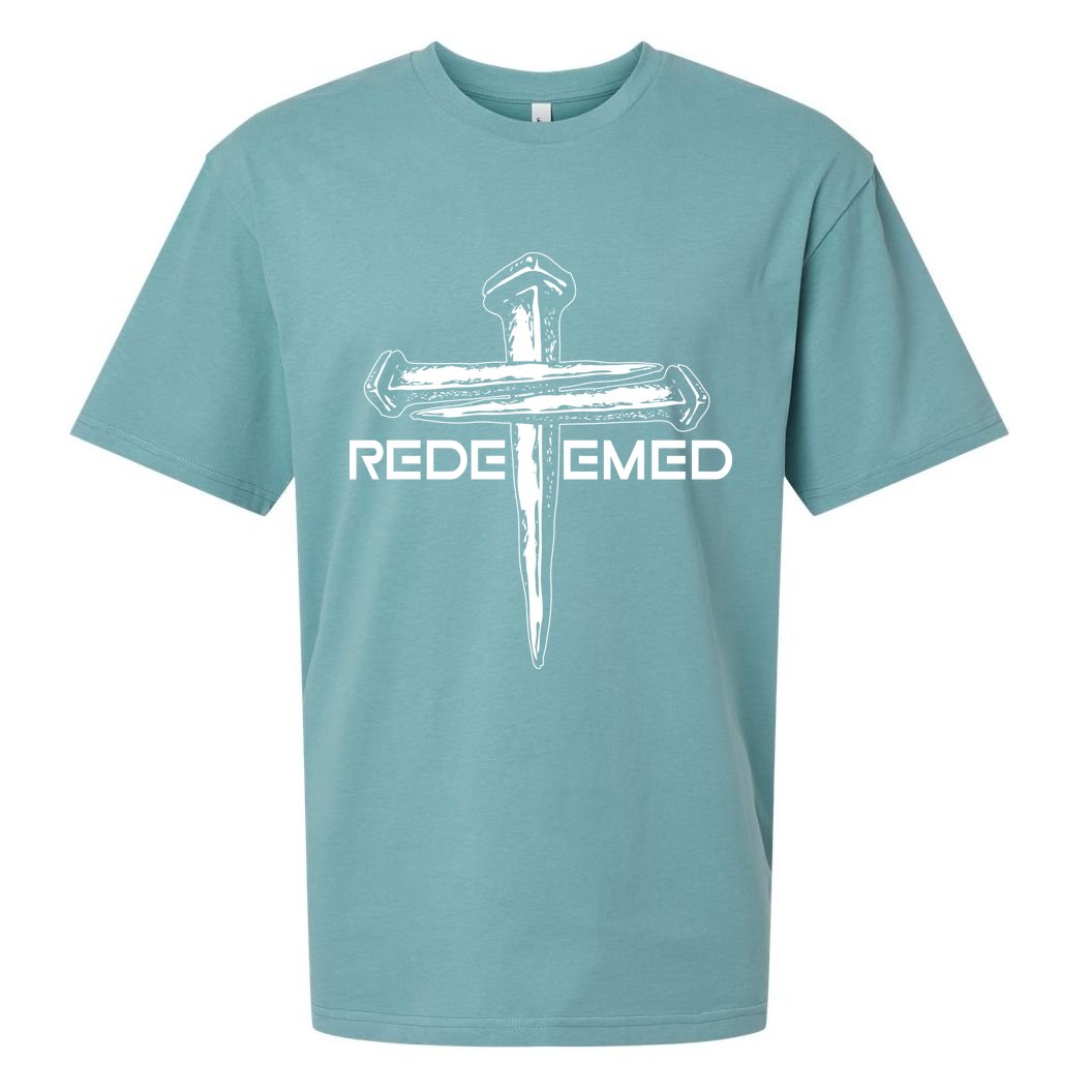 Redeemed Crucifixion Nails Sueded Cloud Jersey T-Shirt