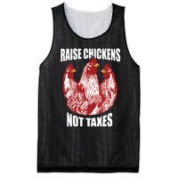 Raise Chickens Not Taxes Ranch Homestead Farming Libertarian Mesh Reversible Basketball Jersey Tank