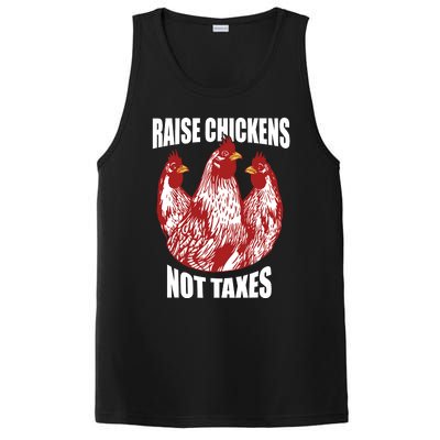 Raise Chickens Not Taxes Ranch Homestead Farming Libertarian PosiCharge Competitor Tank