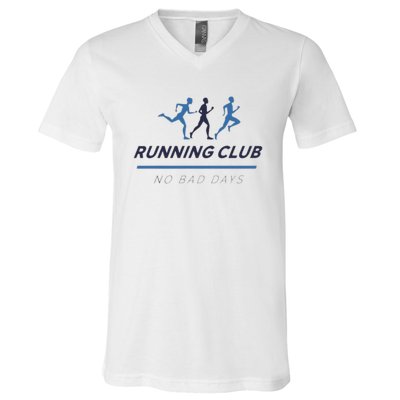 Running Club No Bad Guys V-Neck T-Shirt