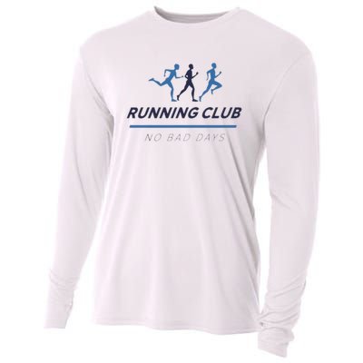 Running Club No Bad Guys Cooling Performance Long Sleeve Crew