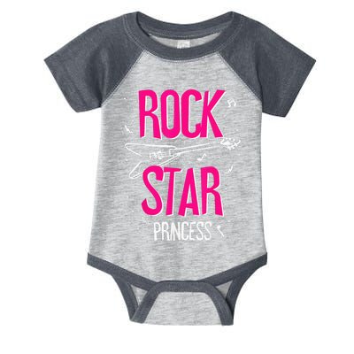 Rockstar CumpleañOs NiñA Rock Star Princesa Fiesta MúSica Infant Baby Jersey Bodysuit