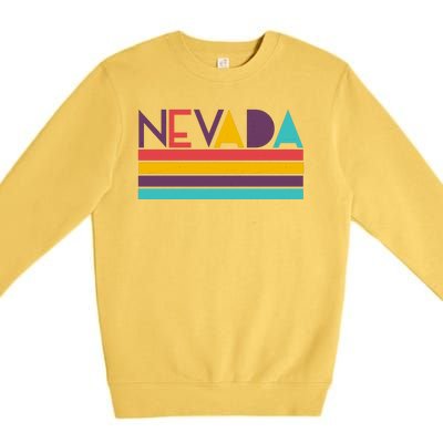 Retro Colors Nevada Premium Crewneck Sweatshirt