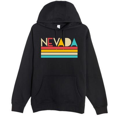 Retro Colors Nevada Premium Pullover Hoodie