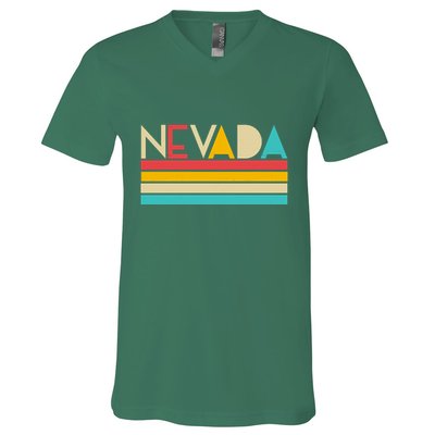 Retro Colors Nevada V-Neck T-Shirt