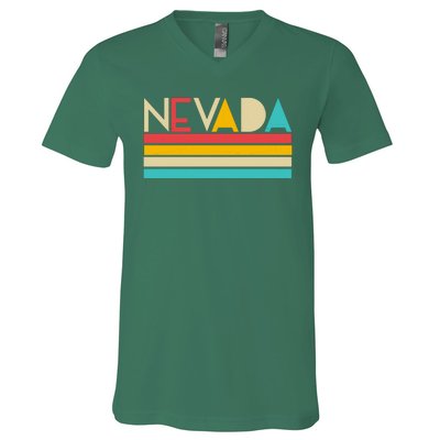 Retro Colors Nevada V-Neck T-Shirt