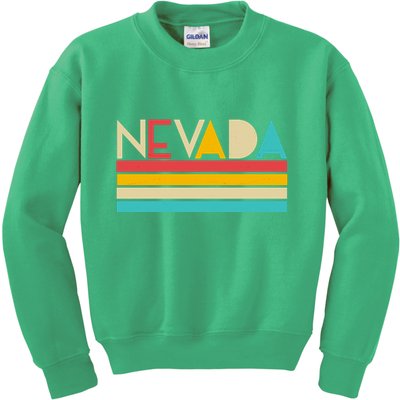 Retro Colors Nevada Kids Sweatshirt