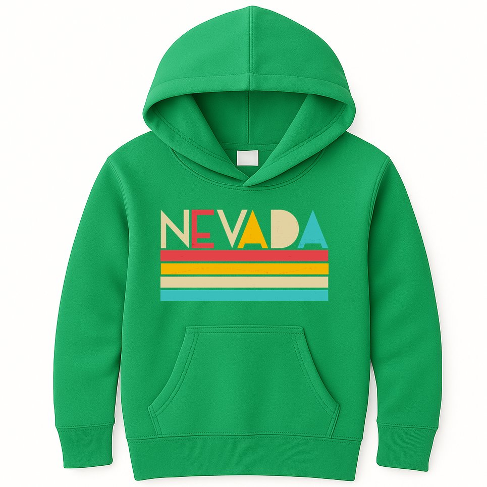 Retro Colors Nevada Kids Hoodie