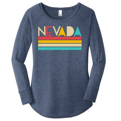 Retro Colors Nevada Women's Perfect Tri Tunic Long Sleeve Shirt