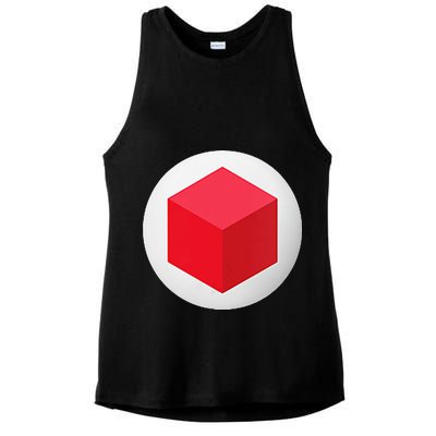 Red Cube Next Level Ladies PosiCharge Tri-Blend Wicking Tank