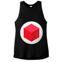 Red Cube Next Level Ladies PosiCharge Tri-Blend Wicking Tank