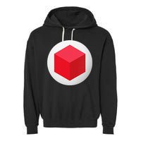 Red Cube Next Level Garment-Dyed Fleece Hoodie
