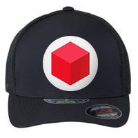 Red Cube Next Level Flexfit Unipanel Trucker Cap