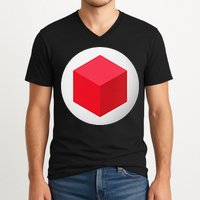 Red Cube Next Level V-Neck T-Shirt