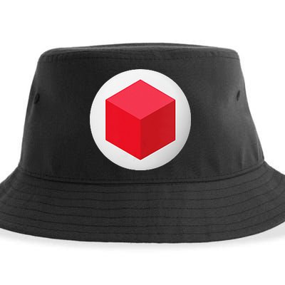 Red Cube Next Level Sustainable Bucket Hat