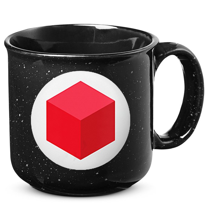Red Cube Next Level 15oz Campfire Ceramic Mug