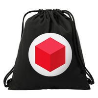 Red Cube Next Level Drawstring Bag
