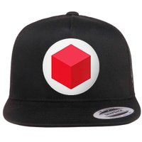 Red Cube Next Level Flatbill Hat