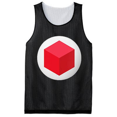 Red Cube Next Level Mesh Reversible Basketball Jersey Tank