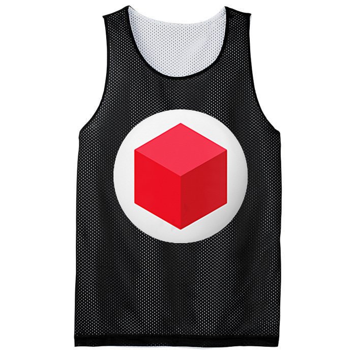 Red Cube Next Level Mesh Reversible Basketball Jersey Tank