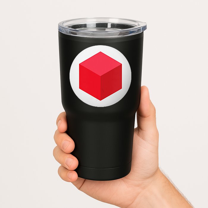 Red Cube Next Level Tumbler