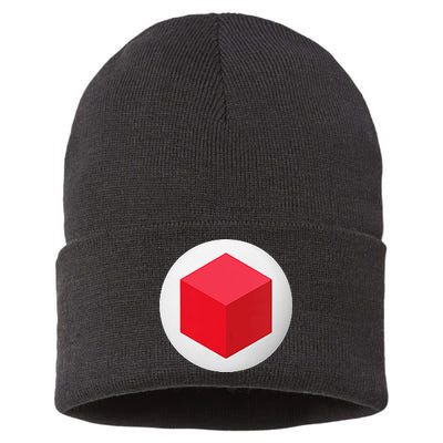 Red Cube Next Level Sustainable Knit Beanie