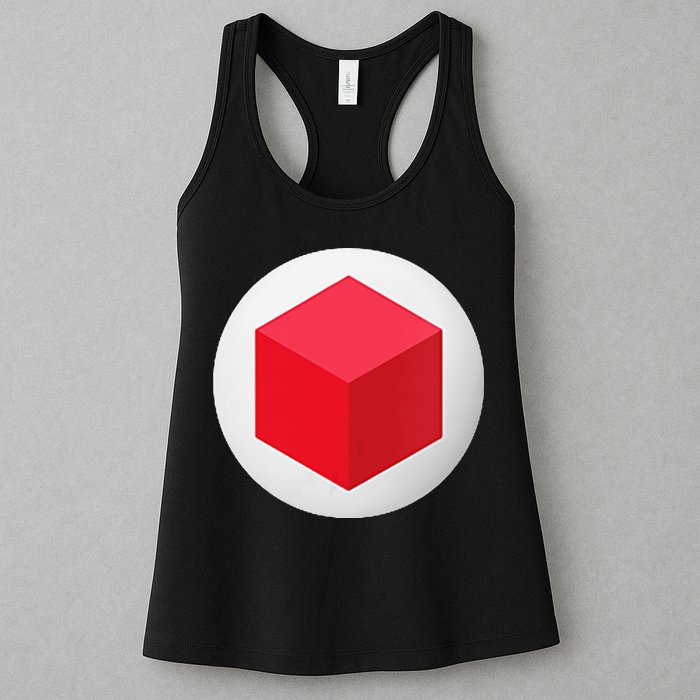 Red Cube Next Level Womens Tank Top