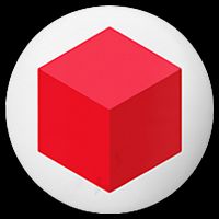 Red Cube Next Level Baby Bodysuit