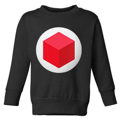 Red Cube Next Level Toddler Sweatshirt
