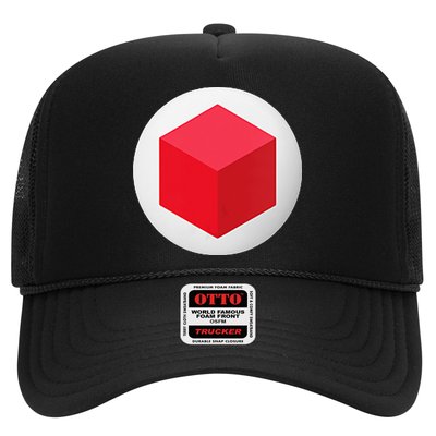 Red Cube Next Level Trucker Hat