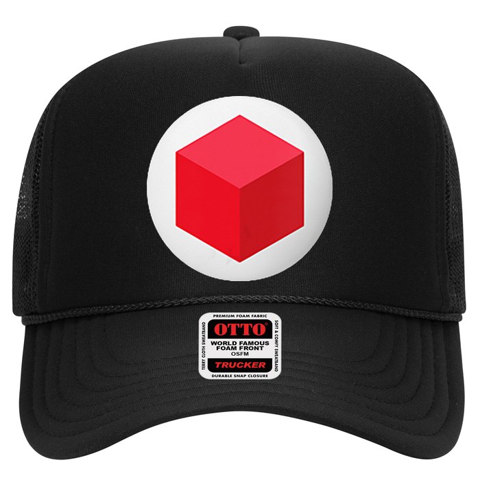 Red Cube Next Level Trucker Hat
