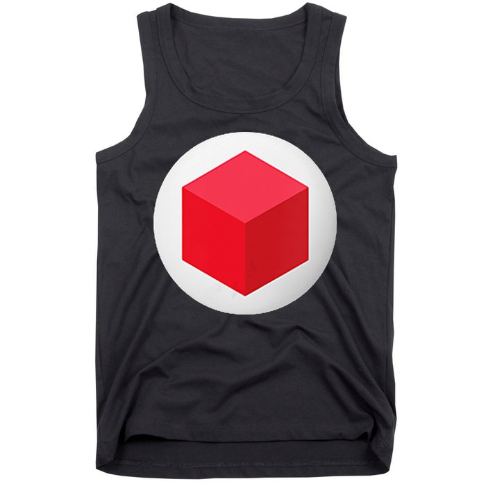 Red Cube Next Level Tank Top