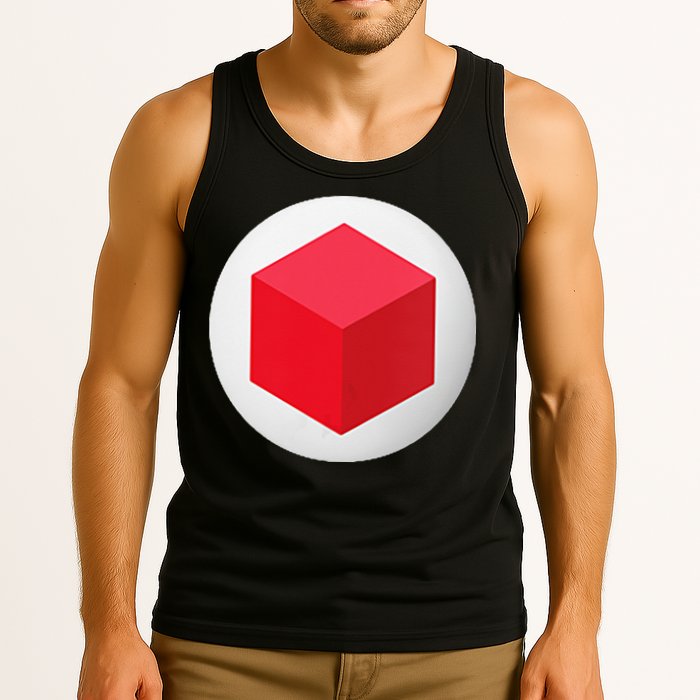 Red Cube Next Level Tank Top